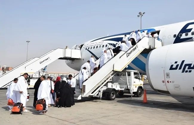 مصر للطيران تطلق غدًا 22 رحلة لإعادة حجاج بيت الله الحرام