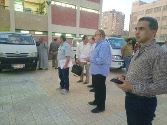وكيل تعليم كفر الشيخ يزور مركز توزيع صناديق امتحانات الثانوية العامة