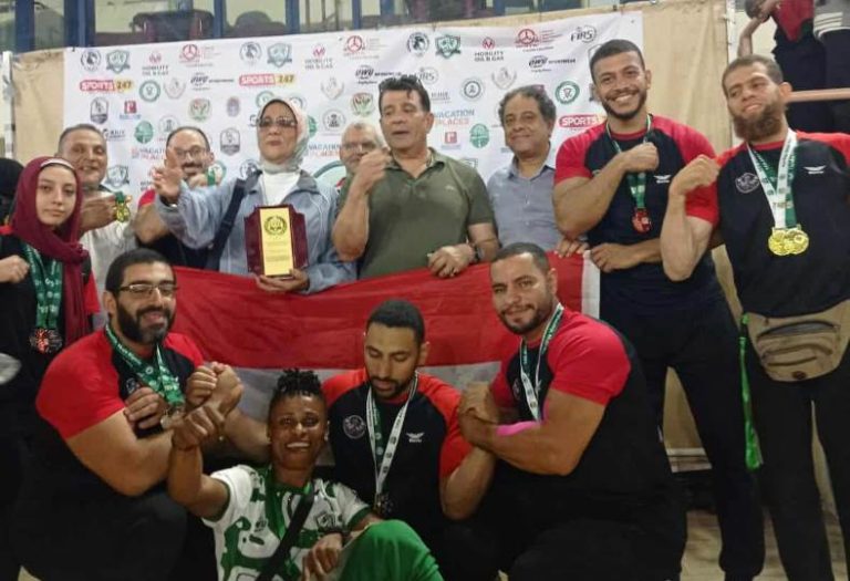 منتخب مصر لمصارعة الذراعين يحقق 14 ميدالية في بطولة إفريقيا بنيجيريا