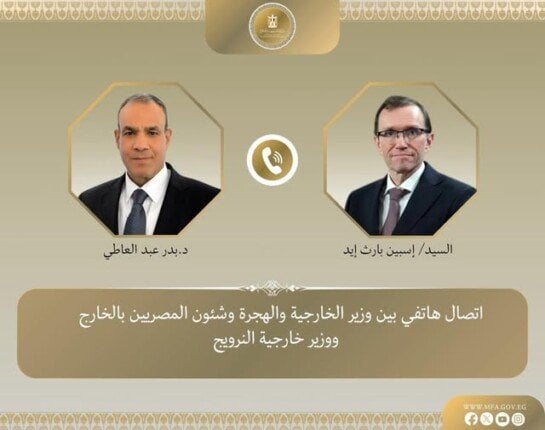 وزير الخارجية يلتقي نظيره النرويجي لمناقشة تطورات غزة
