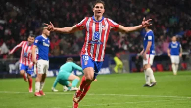 ألفاريز يقود هجوم أتلتيكو مدريد ضد إسبانيول بالدوري الإسباني
