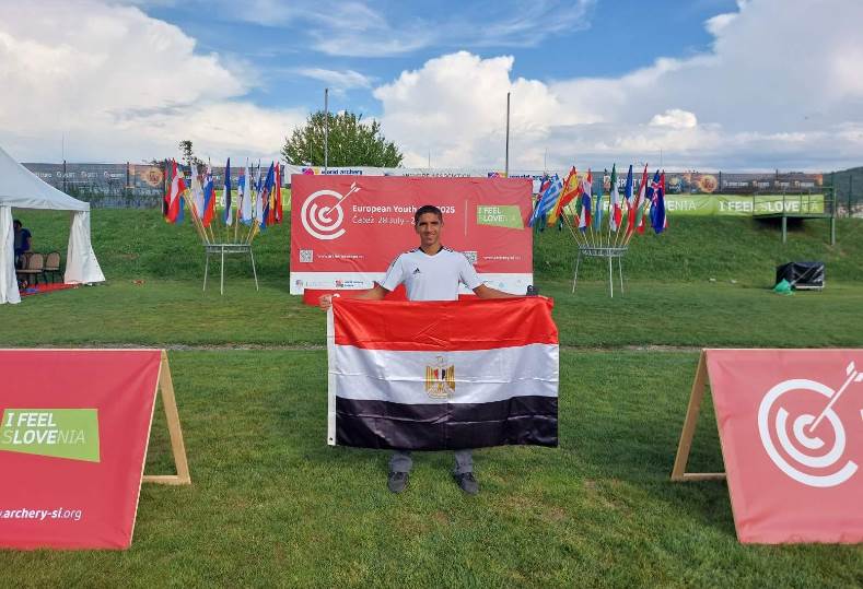 إسماعيل عز الدين يحقق رقماً قياسياً أفريقياً في القوس والسهم لشباب مصر