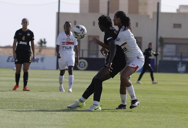 الزمالك ينجح في فرض التعادل السلبي على مسار خلال الشوط الأول من القمة النسائية
