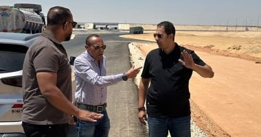 تفقد رئيس جهاز مدينة سفنكس الجديدة مشروعات الطرق والمرافق