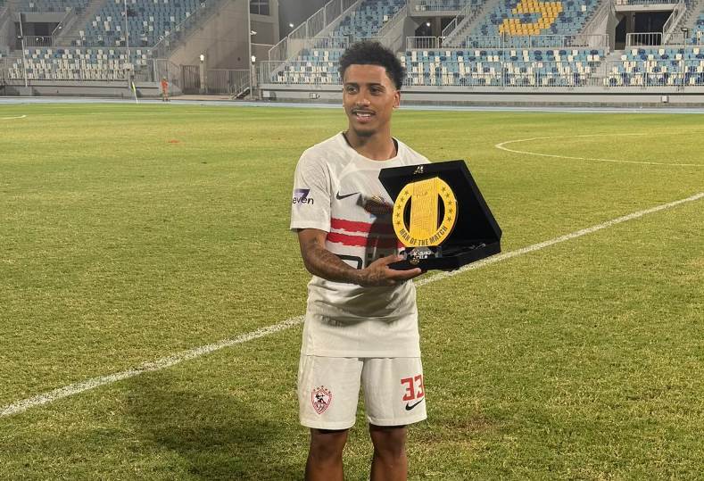 خوان ألفينا يحقق جائزة أفضل لاعب في مواجهة الزمالك مع مودرن سبورت