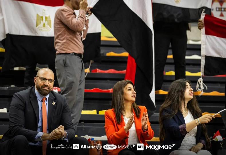 سفيرة مصر في أنجولا تدعم منتخب السلة خلال افتتاح مشواره بالأفروباسكت