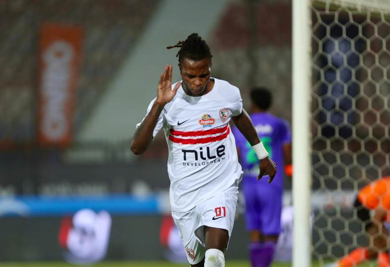 شيكو بانزا يسجل الهدف الأول للزمالك في شباك فاركو في مباراة مثيرة
