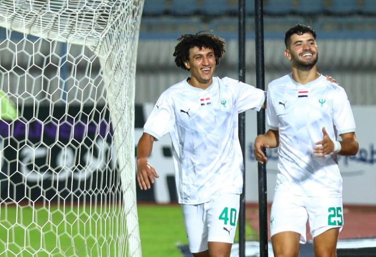 عشاق الكرة يشاهدون أهداف المصري الثلاثة في شباك طلائع الجيش بالفيديو
