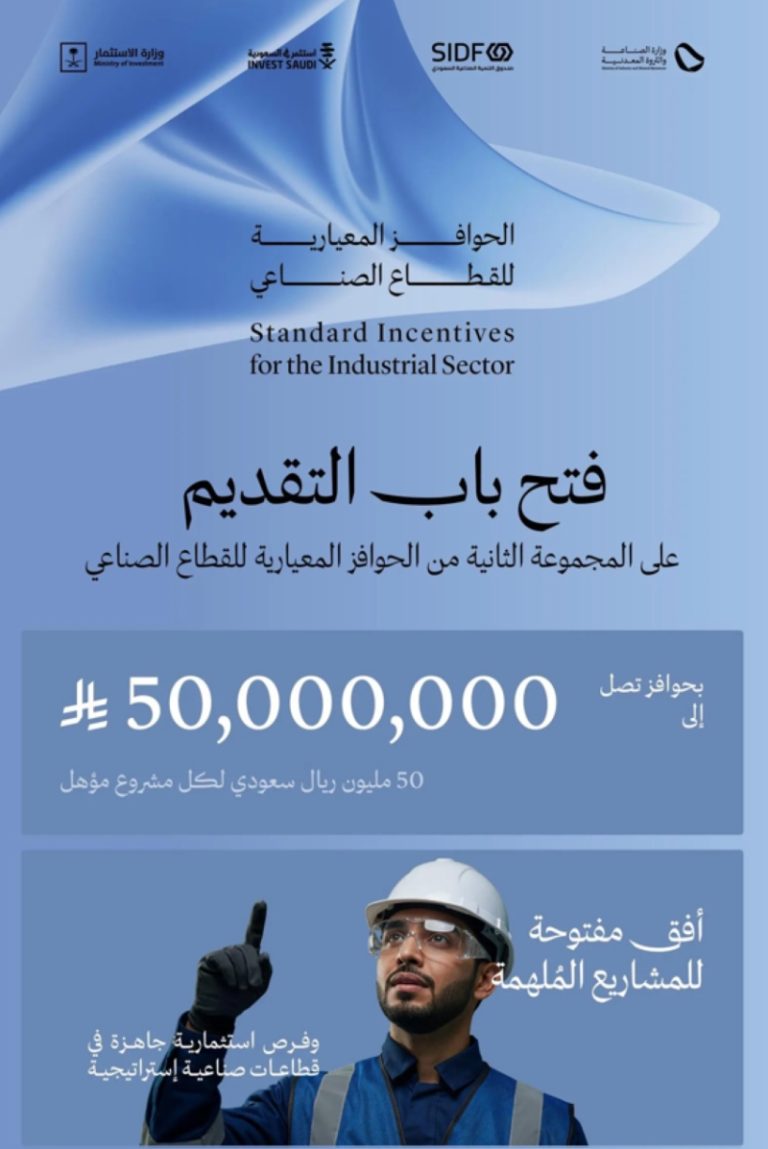 فتح باب التقديم للمجموعة الثانية من الحوافز لدعم القطاع الصناعي