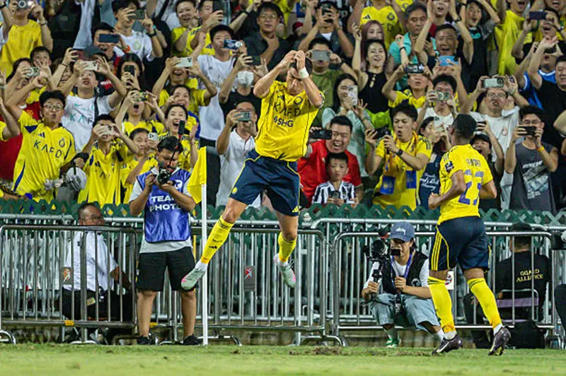 كرستيانو رونالدو يحقق إنجاز المئوية مع النصر في مباراة تاريخية جديدة