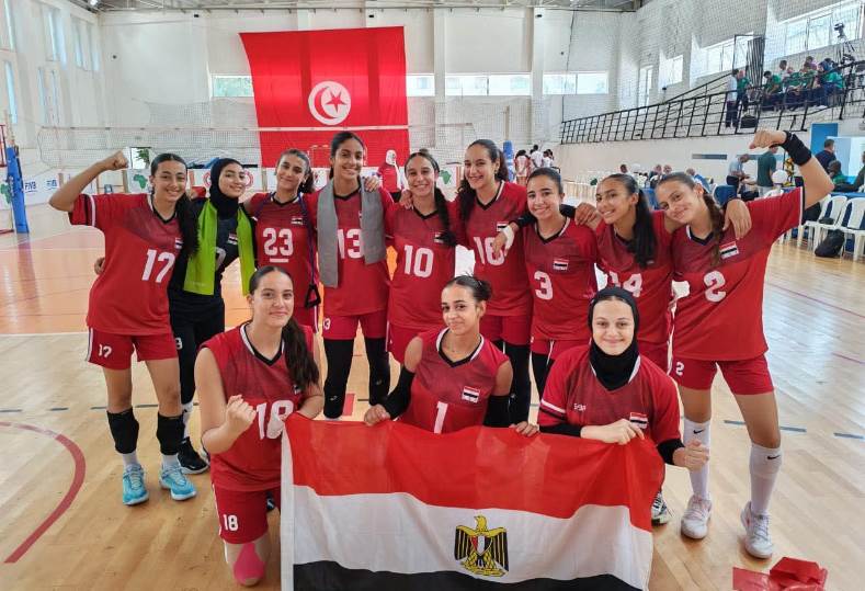ناشئات مصر للكرة الطائرة يبدأون مشوارهم الإفريقي بفوز مستحق على مدغشقر