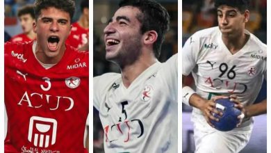 ثلاثي منتخب مصر لكرة اليد للناشئين