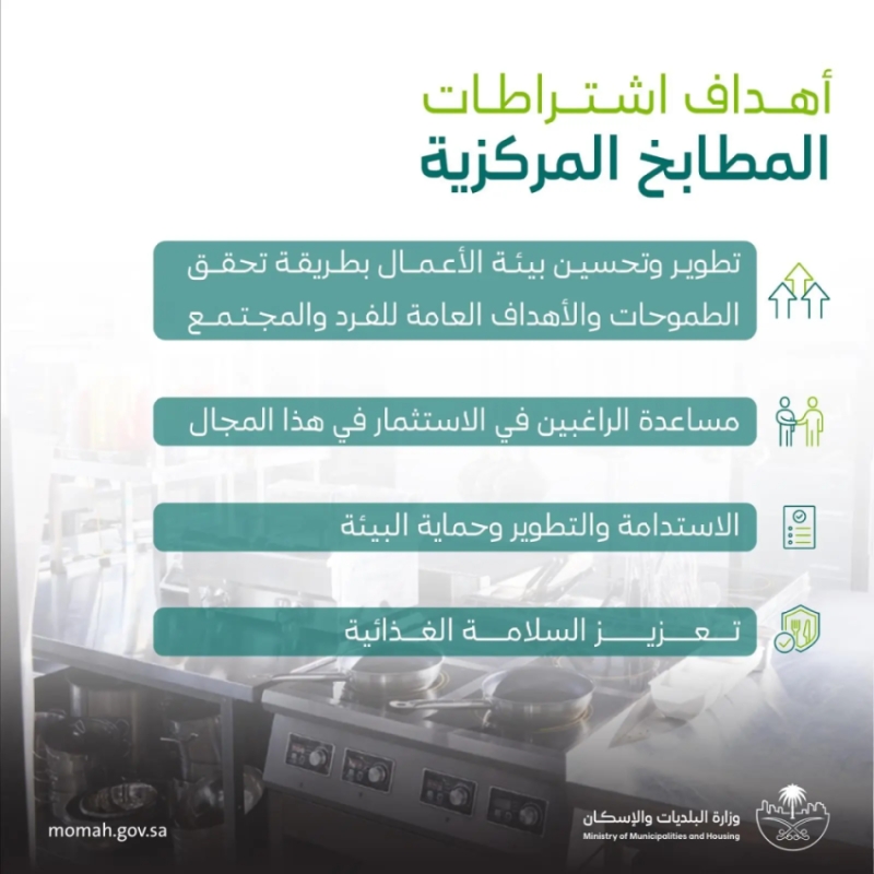 وزارة البلديات والإسكان تطلق اشتراطات جديدة لتنظيم قطاع المطابخ المركزية لتحسين الخدمات