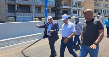 تشغيل تجريبي لكوبري محمد نجيب ضمن توسعة كورنيش الإسكندرية